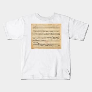 Pachelbel's Canon Original Manuscript Kids T-Shirt